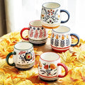 18.5oz Hot Selling Hand Painted French Coffee Mug Cup Ceramic Mugs Coffee Mugs