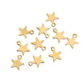 Stainless Steel Small Star Pendant Flat Charms DIY Jewelry Making Necklace Decoration Bracelet End Tail Charm