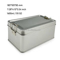 185*105*85 mm Airtight Rectangular Tinplate Recycled Materials Crisp Lunch Gift Desserts Tiramisu Pineapple Bread Box Packaging