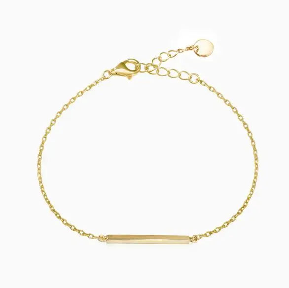 Inspire Jewelry Classic Style Stainless Steel Bar Bracelet Wholesale Vintage Minimalist Style Engagement Jewelry for Unisex