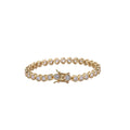 Men's Classic Style Hip Hop Iced Out Tennis Bracelet with Zircon 3mm 4mm 5mm Brass Setting Platinum/Gold Plated Party Gift