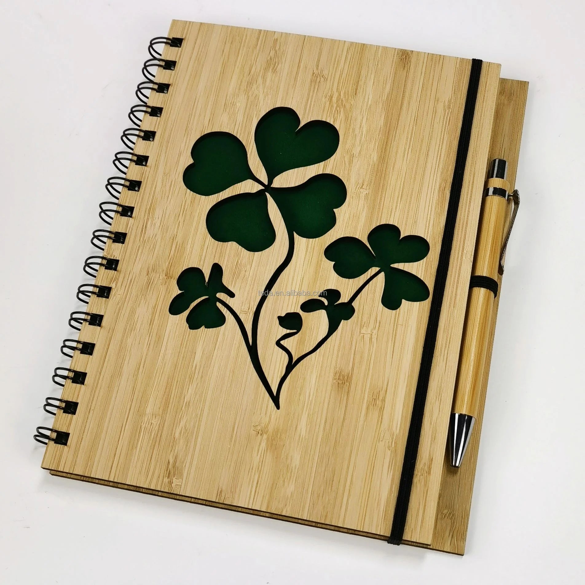 Top Seller Factory's Smart A5 Classmate Wooden Notebook Journal Bamboo Cover Gift Set