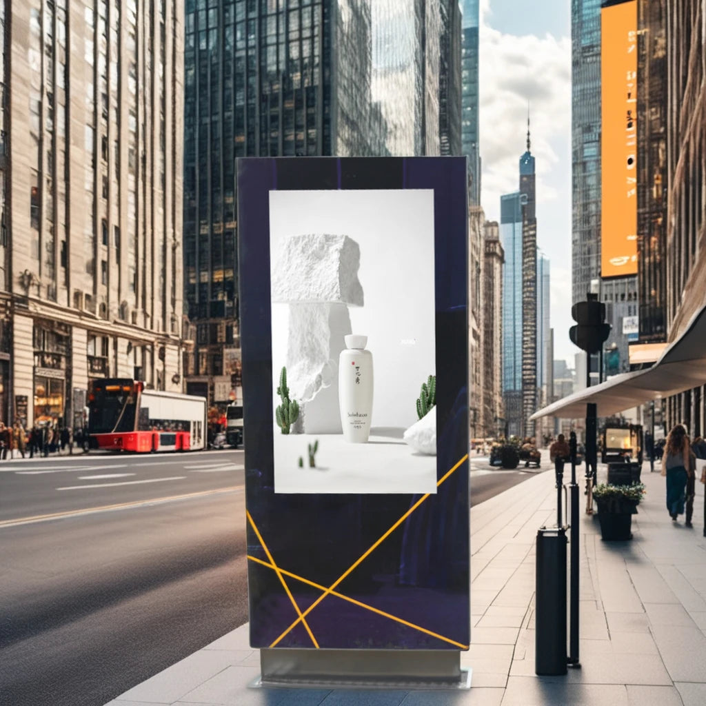 Professional Custom Outdoor 4K Touch Screen Kiosk with IP65 Rating for Elevator and Commercial Advertising Digital Signage
