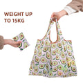 Wholesale Pretty Arts Foldable Heavy Duty Washable Reusable Eco-Friendly Tote Bags Customizable Color Logo Cute Pattern Medium