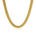 Fashion Punk Style Custom 18K Gold Plated Mens 10mm Curb Cuban Link Chain Initial Necklace