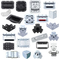 Medium Size Flight case Latch with Spring ; case Lock with Bulit-in Spring