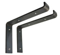 Heavy Duty 10 Inch Floating Shelf Bracket Industrial L-Shape 4.5mm Thick Solid Steel Premium Shelf Supports