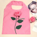 New Factory Custom Reusable 190t Folding Shaped Foldable Grocery Polyester Shopping Bag Foldable Pocket Tote Bag