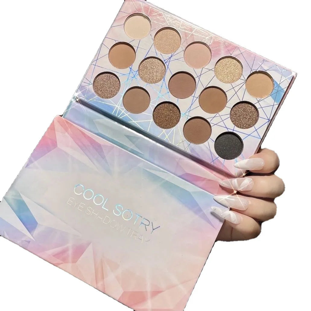 Fully Vegan Eyeshadow 45 Colors Waterproof Eyeshadow Foldable Portability Long Lasting Eyeshadow Palette