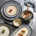 Wholesale Nordic Bohemian Style PC Ceramic Dinnerware Set 9 Inch Plates 6 Inch Cups Spoons Tea/Coffee Parties Restaurant Use