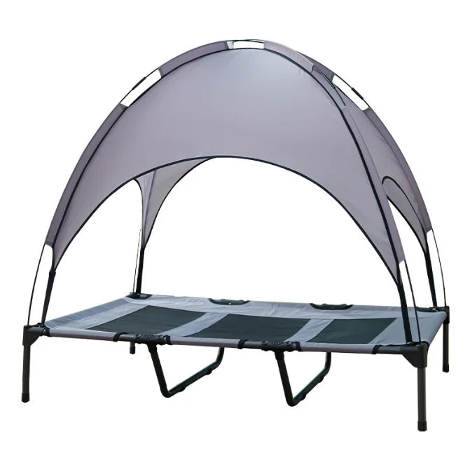 Adjustable Waterproof Eco-Friendly Pet Dog Cat Bed Cot Canopy Elevated Cooling Chew Outdoor Removable Print Foldable Dog Tent
