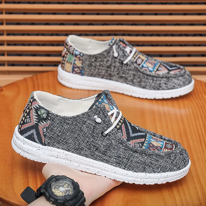 Men's Cloth Shoes Autumn New Korean Edition Fashion Large Size Trendy Board Shoes Casual Sports Single Shoes
