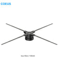 COEUS 100cm 1184LED 3D Hologram Screen Projection Advertising Equipment 3D Hologram Fan Display with Projection Function