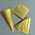 8x8cm Embossed Black Silver Golden Candy Wrapping Paper Custom Aluminum Foil Wrapper for Chocolate Bar Packing