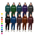Puff Printing Pullover Heavyweight Unisex Oversized Hoodie and Jogger Set for Men
