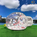 Kids Party Clear Crystal Igloo Dome  Transparent 10ft Inflatable Bubble Bounce House Tent for Kids