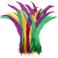 25-45cm Excellent Quality Dyed & Raw Rooster Tail Feathers Colored DIY Table Centerpiece for Wedding Party Carnival Decorations