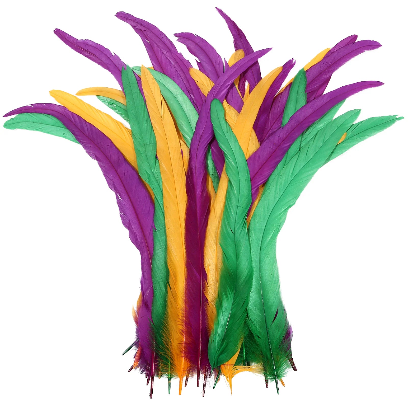 25-45cm Excellent Quality Dyed & Raw Rooster Tail Feathers Colored DIY Table Centerpiece for Wedding Party Carnival Decorations
