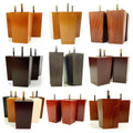 Modern Cabinet Feet Bed Foot Coffee Table Leg Wood Walnut Color Metal Iron Sofa Legs for Furniture Couch Wooden Leg for Bedroom