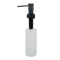 Brass Finished Metal Modern Kitchen Dish Soap Dispenser Built Counter Top 2306R Deck Mounted Square Pump