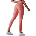 Women's Custom High Elastic Waist Seamless Yoga Pants Four-Way Stretch Butt Lifting Gym Fitness Leggings Breathable Eco-Friendly