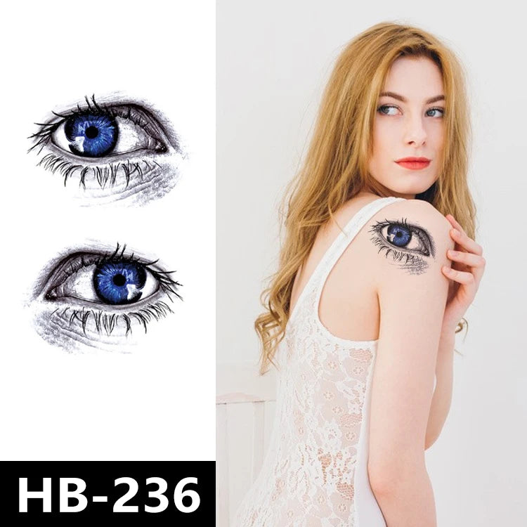 China Factory Custom DIY Design Personalized Waterproof Water Transfer Body Art Temporary Tattoo Stickers