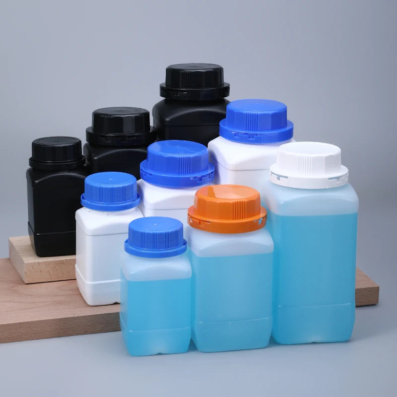 UMETASS Wholesale 1L Laboratory Use Screw Wide Mouth Plastic Reagent Bottles for Sample Transfer Storage