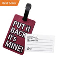 Wholesale New English Letters Pvc Soft Rubber Luggage Tag Fashion Silicone hang Tag Travel Luggage Hanging Luggage Tag