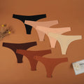 Womens One Piece Thongs Underwear Wholesale Fashionable Customized Color Ladies Glued Seamless G String Panties for Women