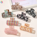 QIYUE Acetic Acid Colorful Gradient Hair Claw Shark Clip Hair Accessories