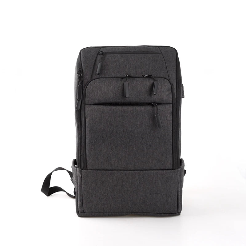 Travel Laptop Backpack With USB Simple Custom LOGO Business Laptops Backpack Waterproof College School Computer Bag Men Bag