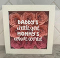 Wholesale 10x10 Mother's Day Valentine's Day Paper Flower Shadow Box Photo Frame for Mom