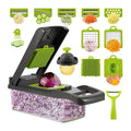 Kitchen Multi 16 in 1 Manual Mandoline Fruit Cutter Onion Dicer Veggie Slicer Professional Vegetable Chopper