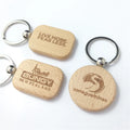 Custom Wooden Laser logo Engraving Wood Keychainwood Key Chainwooden Keyring