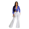 2026 New Arrival Autumn Solid Color Slit Show Thin Mesh Stitching Pocket Straight High Waist Breathable Formal Women Girls
