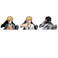 Newest Design Anime Chainsaw Man Three Pictures Motion Car Stickers Moving Sticker Anime Waterproof Decals for Cars