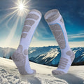 Custom Design Men Warm Thick Sport Womens Hiking Socks Merino Wool High Knee Ski Socks