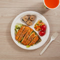 PFAS Free 10 Inch 3 Compartment 100% Biodegradable & Compostable Bagasse Disposable Paper Plates for Wedding
