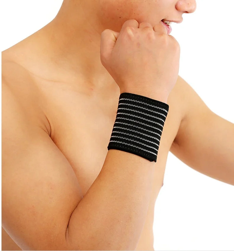 HelloWorld Elastic Sport Bandage Wristband Hand Gym Support Wrist Brace Wrap Fish Silk Stretch Line Band Fitness Powerlifting