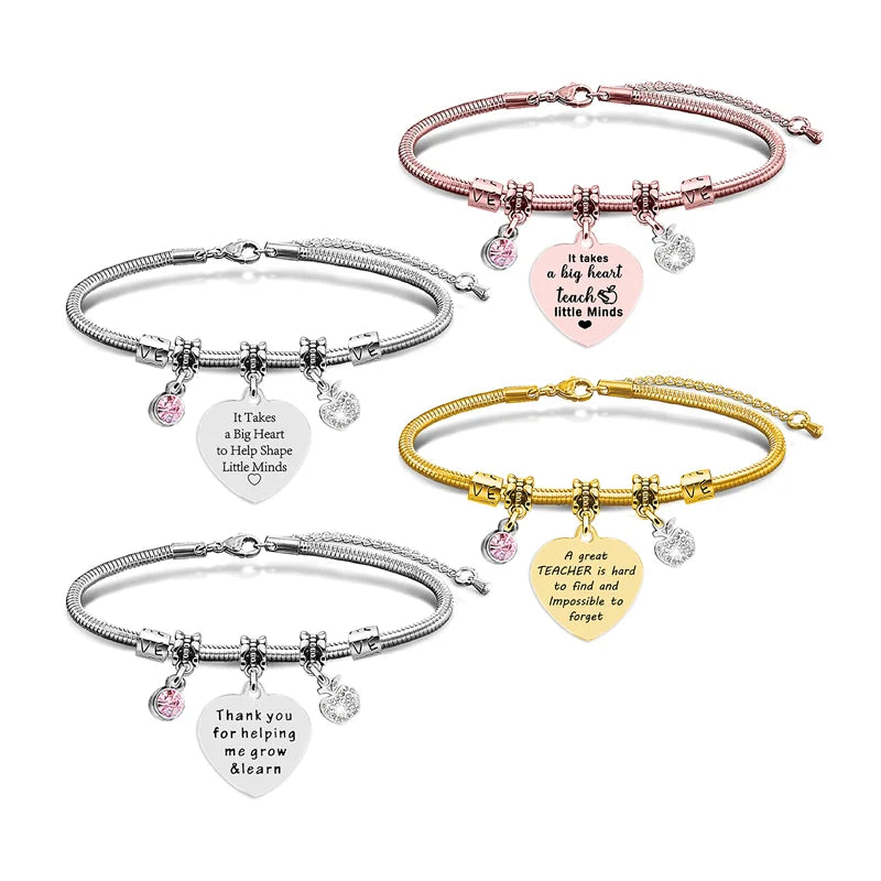 Ywganggu Designer Teacher Bijou Jewelry Silver Custom Gold Crystal Italian Charms Tennis Women Men Bracelet