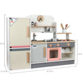 2025 Wooden Children House Set Cooking Experience Boys Girls Refrigerator Kitchen Toys for Kids