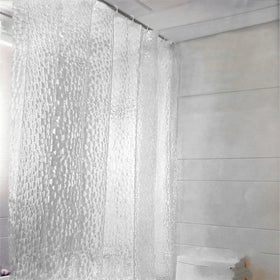 Factory Price Shower Curtain Liner 1.8x2m Household Bathroom Supplies Thicken 3D Effect Water Proof Water Cube Bath Curtain