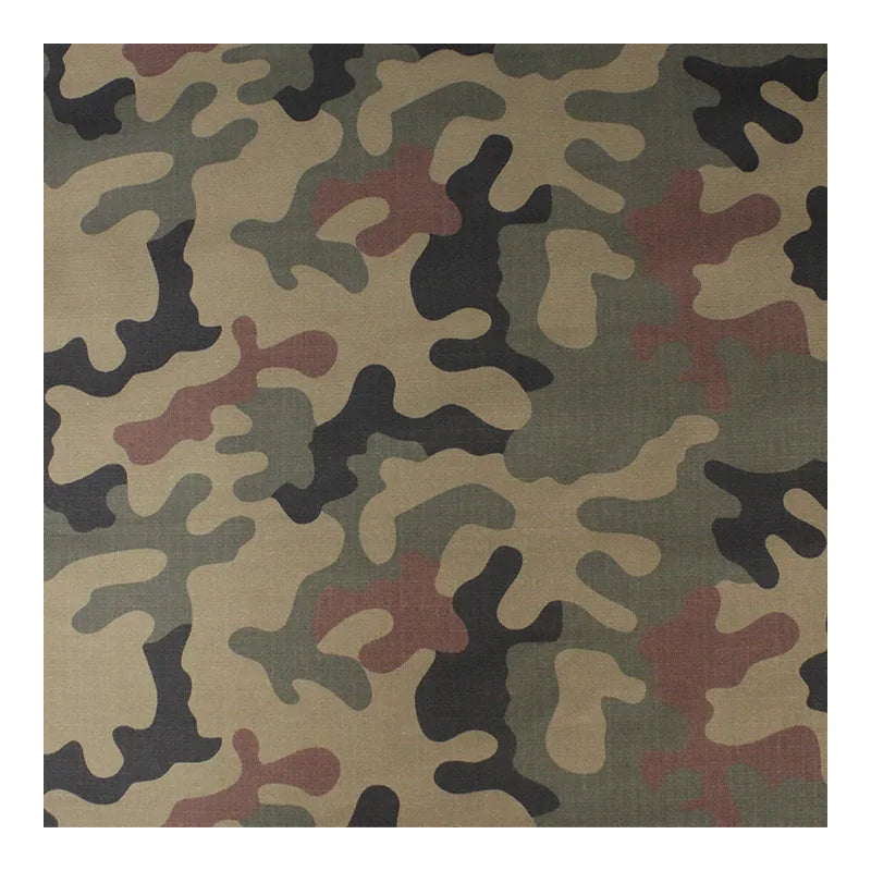 NYCO5050 Wz. 93 Pantera Poland Camouflage Printed Ripstop Nylon Cotton Fabric Durable Use for Tactical Uniform Outdoor Clothing