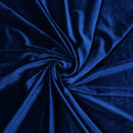 Navy Blue Stretchy Korean Velvet Fabric Elastic Flannel for Women Dress