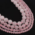 Wholesale 4-12mm Faceted Pink Crystal Beads Natural Rose Quartz Stone for DIY Necklace Bracelet Loose Nature Crystal