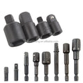 12pcs 3/8" 1/4" 1/2" Ratchet Socket Wrench Adapter Spanner Set Converter Drive Socket Reducer Air Impact Adapter Tool Set