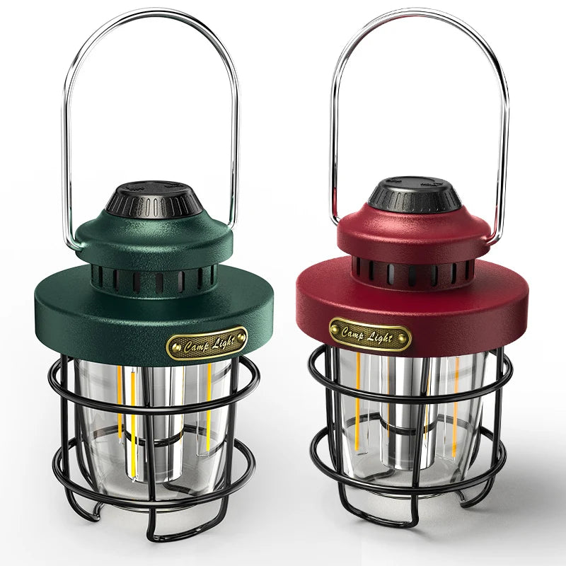 Outdoor Stepless Dimming Power Display Emergency Light Waterproof Tent With Hanging for Home Led Lighting Lantern Camping Light