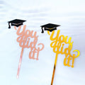 Wholesale New Acrylic Cake Topper YOU DID IT! Graduation Cake Decoration Party Supplies