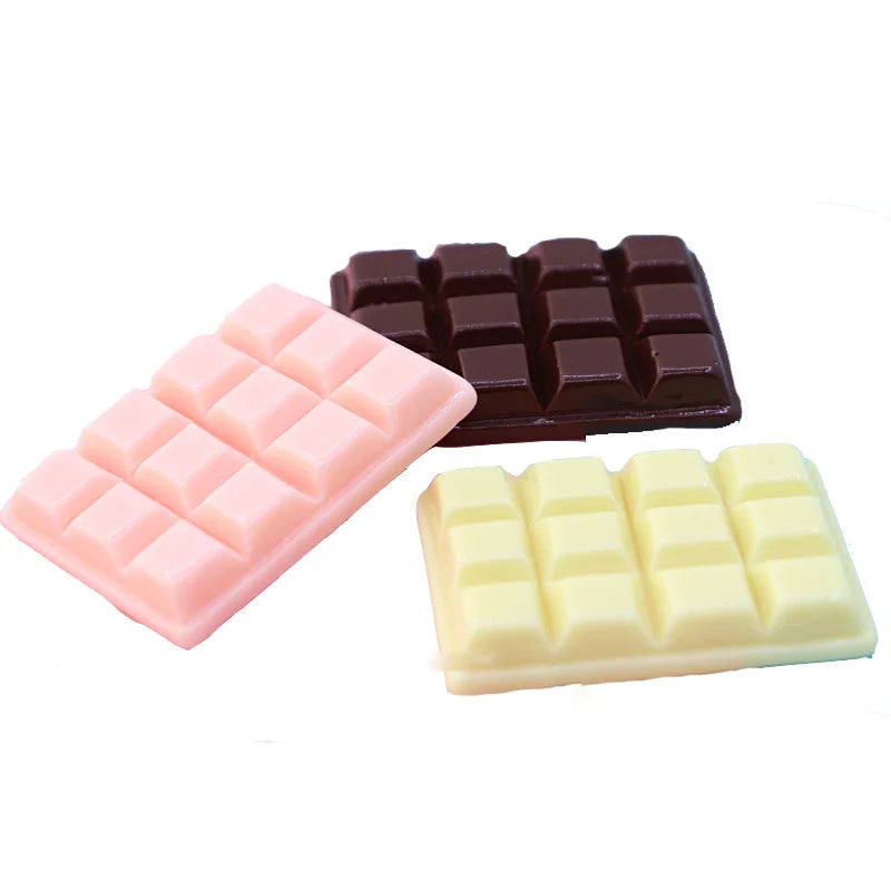 Kawaii Miniature Chocolate Resin Cabochon Crafts Flatback Cabochon Embellishments for Scrapbooking Kawaii Cute Diy Accessories