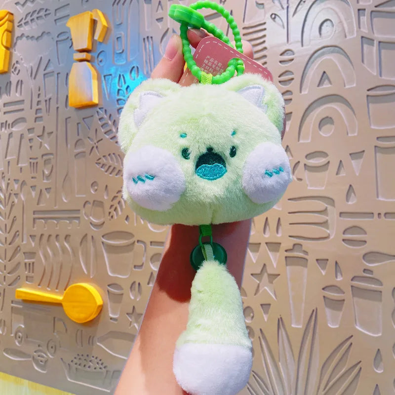 Hot Sell Squirrel Plush Doll Bag Decoration Keychain Cute Schoolbag Lovely Pendant Doll Toy Keychain